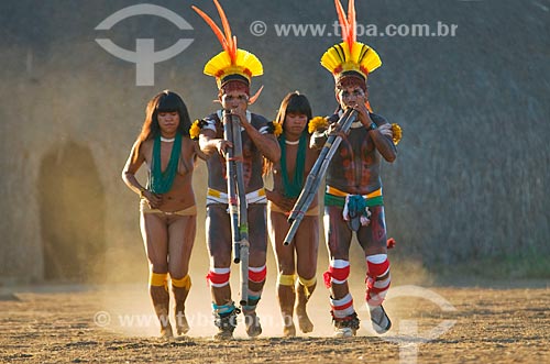  Subject: Kuarup ritual in the Kalapalo village  / Place:  Querencia - Mato Grosso state  / Date: 07/2009 