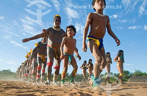  Subject: Kuarup ritual in the Kalapalo village  / Place:  Querencia - Mato Grosso state  / Date: 07/2009 