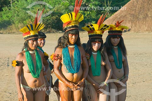  Subject: Yamaricuma - Kalapalo indian village - Xingu Indian Park  / Place:  Querencia - Mato Grosso state - Brazil  / Date: 07/2009 