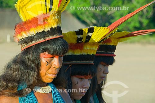  Subject: Yamaricuma - Kalapalo indian village - Xingu Indian Park  / Place:  Querencia - Mato Grosso state - Brazil  / Date: 07/2009 