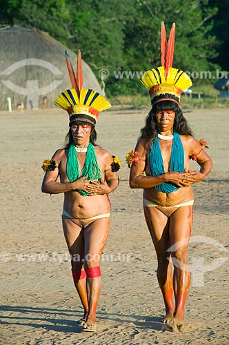  Subject: Yamaricuma - Kalapalo indian village - Xingu Indian Park  / Place:  Querencia - Mato Grosso state - Brazil  / Date: 07/2009 