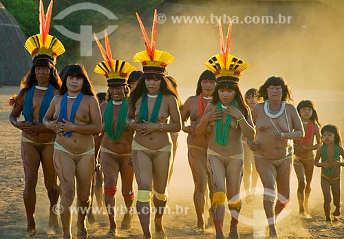  Subject: Yamaricuma - Kalapalo indian village - Xingu Indian Park  / Place:  Querencia - Mato Grosso state - Brazil  / Date: 07/2009 
