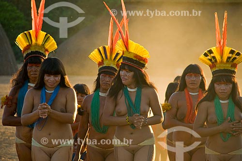  Subject: Yamaricuma - Kalapalo indian village - Xingu Indian Park  / Place:  Querencia - Mato Grosso state - Brazil  / Date: 07/2009 