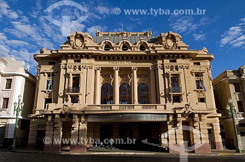  Subject: Facade of the Pedro II Theater in the city of Ribeirao Pedro  / Place:  Sao Paulo state - Brazil  / Date: 08/2009 