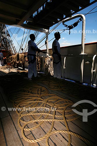  Subject: Internal view of sailboat White Swan / Place: Rio de Janeiro city - Rio de Janeiro state - Brazil  / Date: 01/2010 