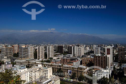  Subject: Aerial view of Cerro Santa Lucía / Place: Santiago - Chile - South America / Date: 01/2011 