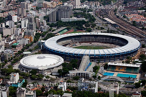  Subject: Aerial view of Journalist Mário Filho Stadium (Maracana) - in preparatory works for the World Cup 2014 / Place: Rio de Janeiro city - Rio de Janeiro state (RJ) - Brazil / Date: 03/2011 