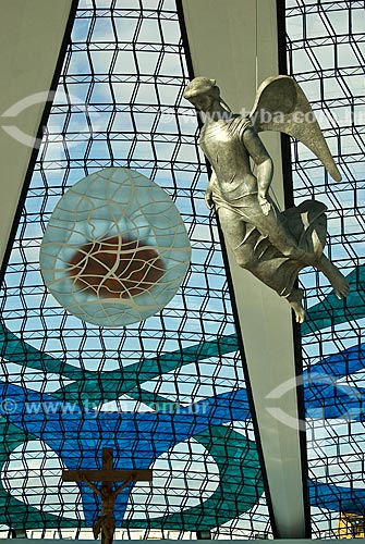  Subject: Inside View of Metropolitan Cathedral of Our Lady of Aparecida (The Cathedral of Brasilia) / Place: Brasilia city - Distrito Federal (Federal District) - Brazil  / Date: 04/2010 