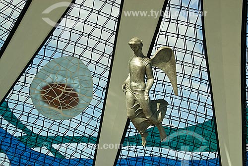  Subject: Inside View of Metropolitan Cathedral of Our Lady of Aparecida (The Cathedral of Brasilia) / Place: Brasilia city - Distrito Federal (Federal District) - Brazil  / Date: 04/2010 