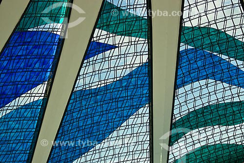  Subject: Inside View of Metropolitan Cathedral of Our Lady of Aparecida (The Cathedral of Brasilia) / Place: Brasilia city - Distrito Federal (Federal District) - Brazil  / Date: 04/2010 