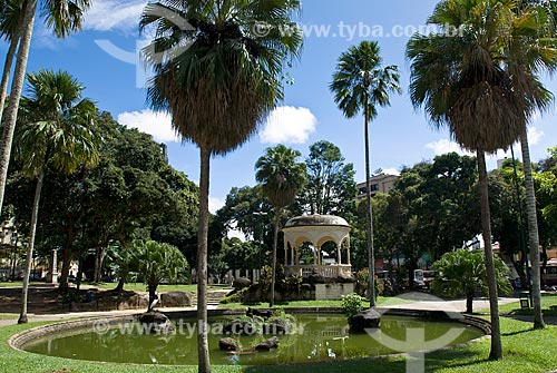  Subject: View of the lake in the Republic Square in the background bandstand / Place: Belem city - Para state (PA) - Brazil / Date: 04/2010 