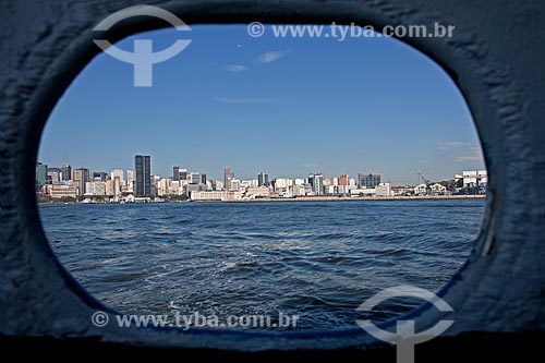  Subject: Downtown of Rio de Janeiro seen through window at Guanabara Bay / Place: Rio de Janeiro city - Rio de Janeiro state - Brazil / Date: 02/2011 