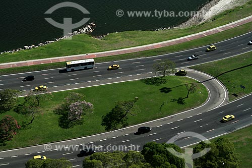  Subject: Aerial view of the Infante Dom Henrique Avenue  / Place: Rio de Janeiro city  -  Rio de Janeiro state (RJ) -  Brazil / Date: 02/2011 