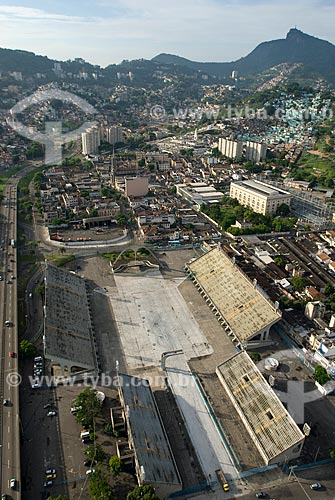  Subject: Aerial view of the Sambadrome  / Place: City center - Rio de Janeiro city - Rio de Janeiro state (RJ) - Brazil / Date: 11/2009 