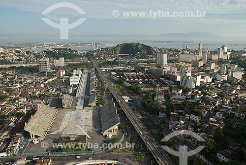  Subject: Aerial view of the Sambadrome  / Place: City center - Rio de Janeiro city - Rio de Janeiro state (RJ) - Brazil / Date: 11/2009 