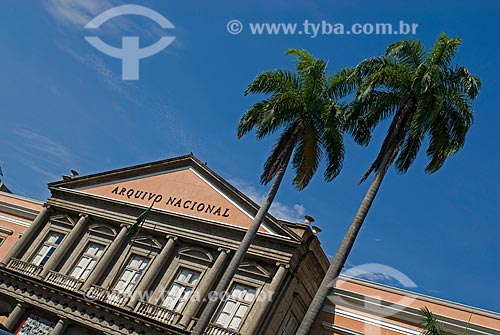  Subject: Facade of the National Archives / Place: City center  -  Rio de Janeiro city  -  Rio de Janeiro state  ( RJ )   -  Brazil / Date: 11/2009 