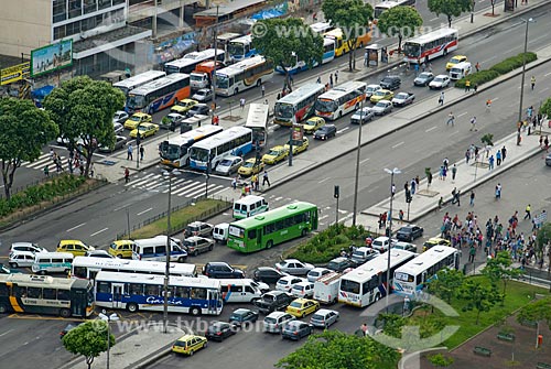  Subject: Crossing in the Presidente Vargas Avenue with Republic Square / Place: City center - Rio de Janeiro city - Rio de Janeiro state (RJ) - Brazil / Date: 12/2009 