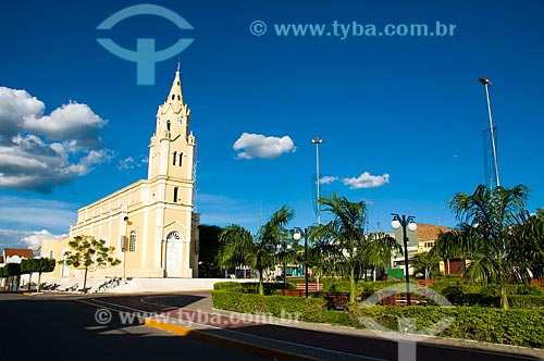  Subject: View of Sao Jose Mother Church and Padre Leao Square / Place: Custodia city - Pernambuco state (PE) - Brazil / Date: 01/2010 