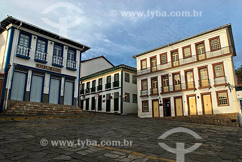  Subject: View of the facade of colonial mansions / Place: Diamantina city  -  Minas Gerais state  ( MG )   -  Brazil / Date: 02/2008 