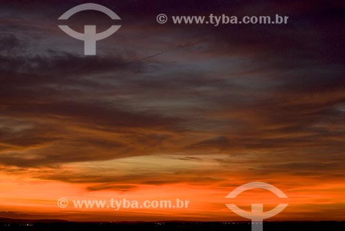  Subject: View of sunset / Place: Porto Alegre city - Rio Grande do Sul state (RS) - Brazil / Date: 03/2009 