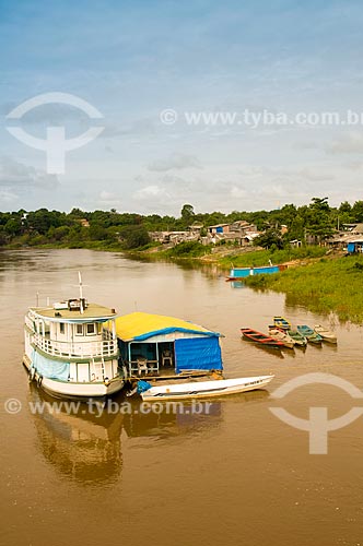  Subject: Boats near the banks of the Branco River / Place: Boa Vista city - Roraima state (RR) - Brazil / Date: 05/2010 