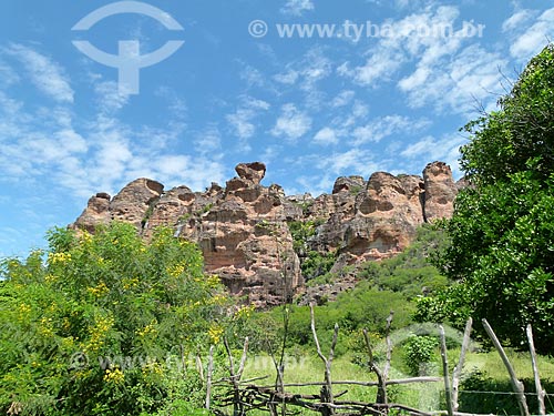 Subject: Rock formation in Serra da Capivara National Park / Place: Sao Raimundo Nonato city - Piaui state (PI) - Brazil / Date: 03/2011 