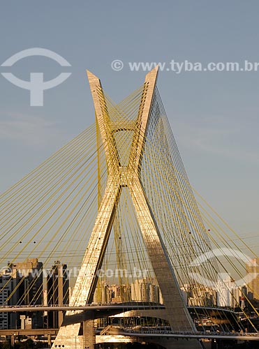  Subject: Octavio Frias de Oliveira cable-stayed bridge / Place: Sao Paulo city - Sao Paulo state (SP) - Brazil / Date: 05/2008 