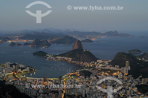  Subject: Aerial view of Sugar Loaf / Place: Botafogo neighborhood - Rio de Janeiro city - Rio de Janeiro state (RJ) - Brazil / Date: 06/2008 