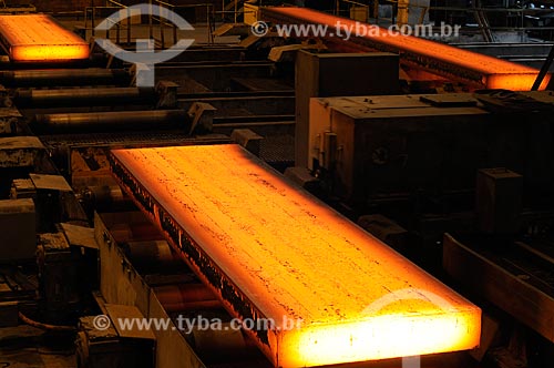  Subject: Steel ingots in Companhia Siderurgica Nacional (CSN) / Place: Volta Redonda city - Rio de Janeiro state - Brazil / Date: 06/2008 