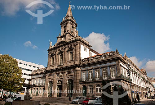  Subject: View of the facade of Trinity Church / Place: Porto city - Portugal - Europe / Date: 10/2010  
