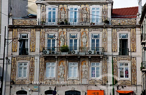  Subject: Historic building in the Chiado neighborhood of Lisbon / Place: Lisboa city - Portugal - Europe / Date: 10/2010  