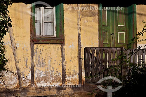  Subject: Detail of the facade of typical house in the southern region / Place: Nova Petropolis city - Rio Grande do Sul state (RS) - Brazil / Date: 03/2011 