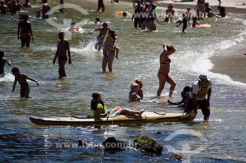  Subject: Bathers on Urca Beach / Place: Urca neighborhood - Rio de Janeiro city - Rio de Janeiro state (RJ) - Brazil / Date: 02/2011 