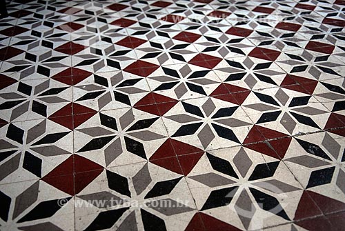  Subject: Floor of the residence of Pacheco Leao in the Botanical Garden / Place: Botanical Garden neighborhood - Rio de Janeiro city - Rio de Janeiro state (RJ) - Brazil / Date: 11/2010 