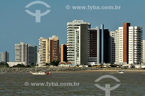  Subject: Buildings seen from the pier of Grande Beach / Place: Sao Luis city - Maranhao state (MA) - Brazil / Date: 07/2011 