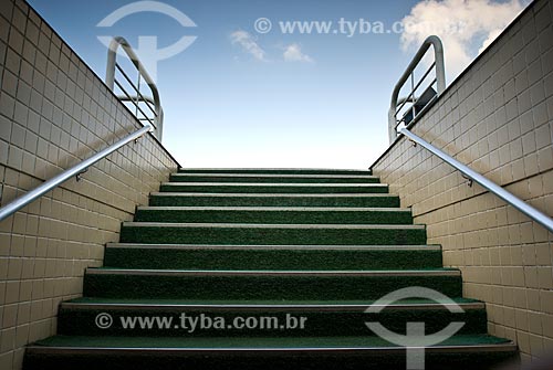  Subject: Stair of access to the lawn in the Journalist Mario Filho Stadium / Place: Rio de Janeiro city - Rio de Janeiro state (RJ) - Brazil / Date: 06/2010 