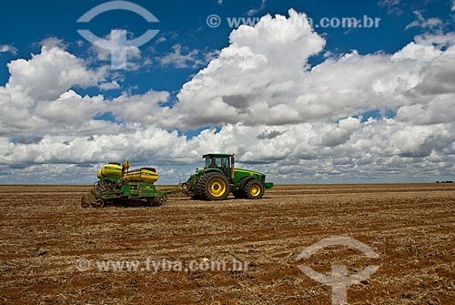  Subject: Planting of cotton / Place: Baus district - Costa Rica city - Mato Grosso do Sul state (MS) - Brazil / Date: 02/2010 
