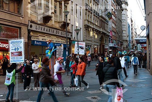  Subject: View of Andradas Street - Also known as Beach Street / Place: Porto Alegre city - Rio Grande do Sul state (RS) - Brazil / Date: 07/2011 