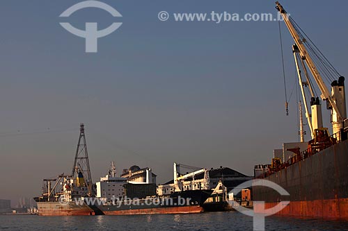 Subject: Ships in the Port of Santos / Place: Santos city - Sao Paulo state (SP) - Brazil / Date: 08/2011  