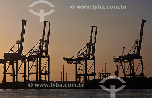  Subject: Cranes in the Port of Santos / Place: Santos city - Sao Paulo state (SP) - Brazil / Date: 08/2011  