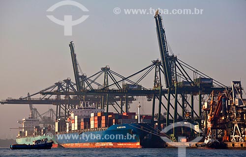  Subject: Ships in the Port of Santos / Place: Santos city - Sao Paulo state (SP) - Brazil / Date: 08/2011  