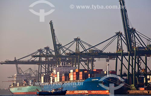  Subject: Ships in the Port of Santos / Place: Santos city - Sao Paulo state (SP) - Brazil / Date: 08/2011  