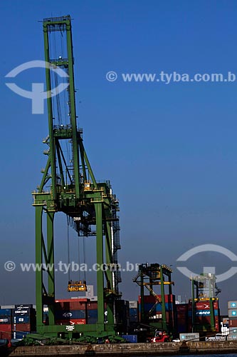  Subject: Cranes in the Port of Santos / Place: Santos city - Sao Paulo state (SP) - Brazil / Date: 08/2011  