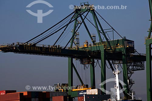  Subject: Cranes in the Port of Santos / Place: Santos city - Sao Paulo state (SP) - Brazil / Date: 08/2011  
