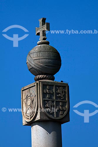  Subject: Marco Padrao - Inaugurated in 1933 is the symbol of the celebration of 400 years of the Foundation of Sao Vicente city  / Place: Sao Vicente city - Sao Paulo state (SP) - Brazil / Date: 08/2011  