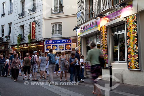  Subject: Saint Severin street - Greek neighborhood / Place: Paris -  France - Europe / Date: 08/2011 