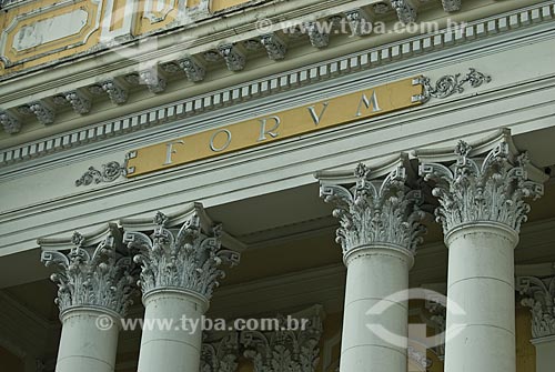  Subject: Facade of the Forum of Pernambuco / Place: Recife city - Pernambuco state (PE) - Brazil / Date: 09/2011 