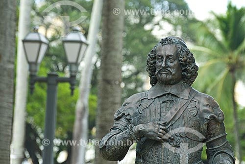  Subject: Statue of Mauricio de Nassau in the Republic Square / Place: Recife city - Pernambuco state (PE) - Brazil / Date: 09/2011 