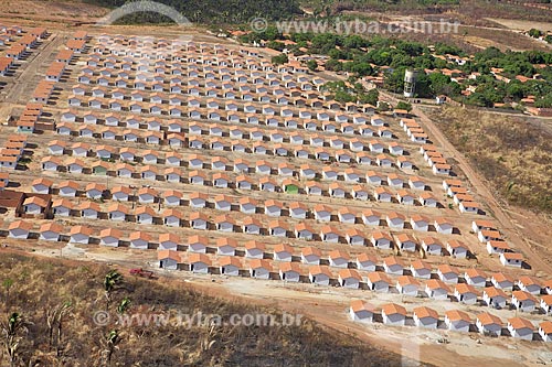  Subject: Aerial View of Residential Jacinta Andrade - Built with funds from the PAC / Place: Teresina  city - Piaui state (PI) - Brazil / Date: 09/2011 