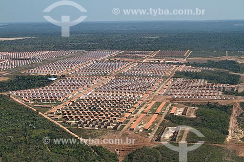  Subject: Aerial View of Residential Jacinta Andrade - Built with funds from the PAC / Place: Teresina  city - Piaui state (PI) - Brazil / Date: 09/2011 